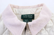 Women's Ralph Lauren White Quilted Zip Up Jacket - ThriftedThreads.com