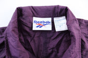 Women's Reebok Embroidered Logo Purple Zip Up Jacket - Jacket - Thrifted Threads