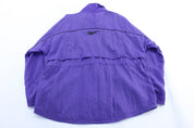 Women's Reebok Embroidered Logo Purple Zip Up Jacket - Jacket - Thrifted Threads