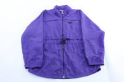 Women's Reebok Embroidered Logo Purple Zip Up Jacket - Jacket - Thrifted Threads