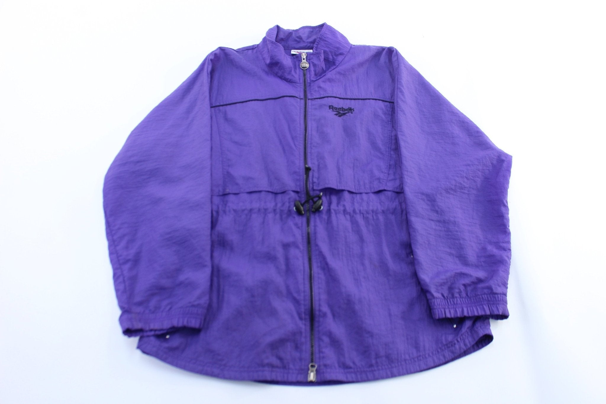 Women's Reebok Embroidered Logo Purple Zip Up Jacket - Jacket - Thrifted Threads