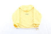 Women's Reebok Embroidered Logo Yellow Windbreaker Pullover - ThriftedThreads.com