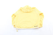 Women's Reebok Embroidered Logo Yellow Windbreaker Pullover - ThriftedThreads.com