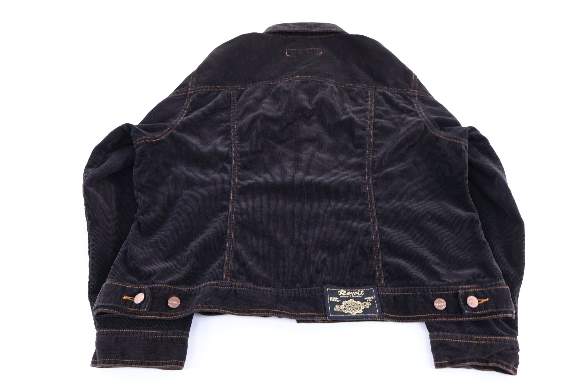 Women's Revolt Black Corduroy Jacket - Jacket - Thrifted Threads