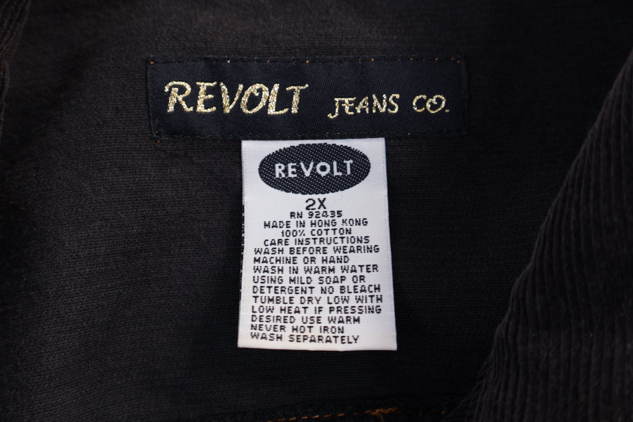 Women's Revolt Black Corduroy Jacket - Jacket - Thrifted Threads
