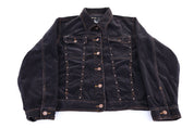 Women's Revolt Black Corduroy Jacket - Jacket - Thrifted Threads