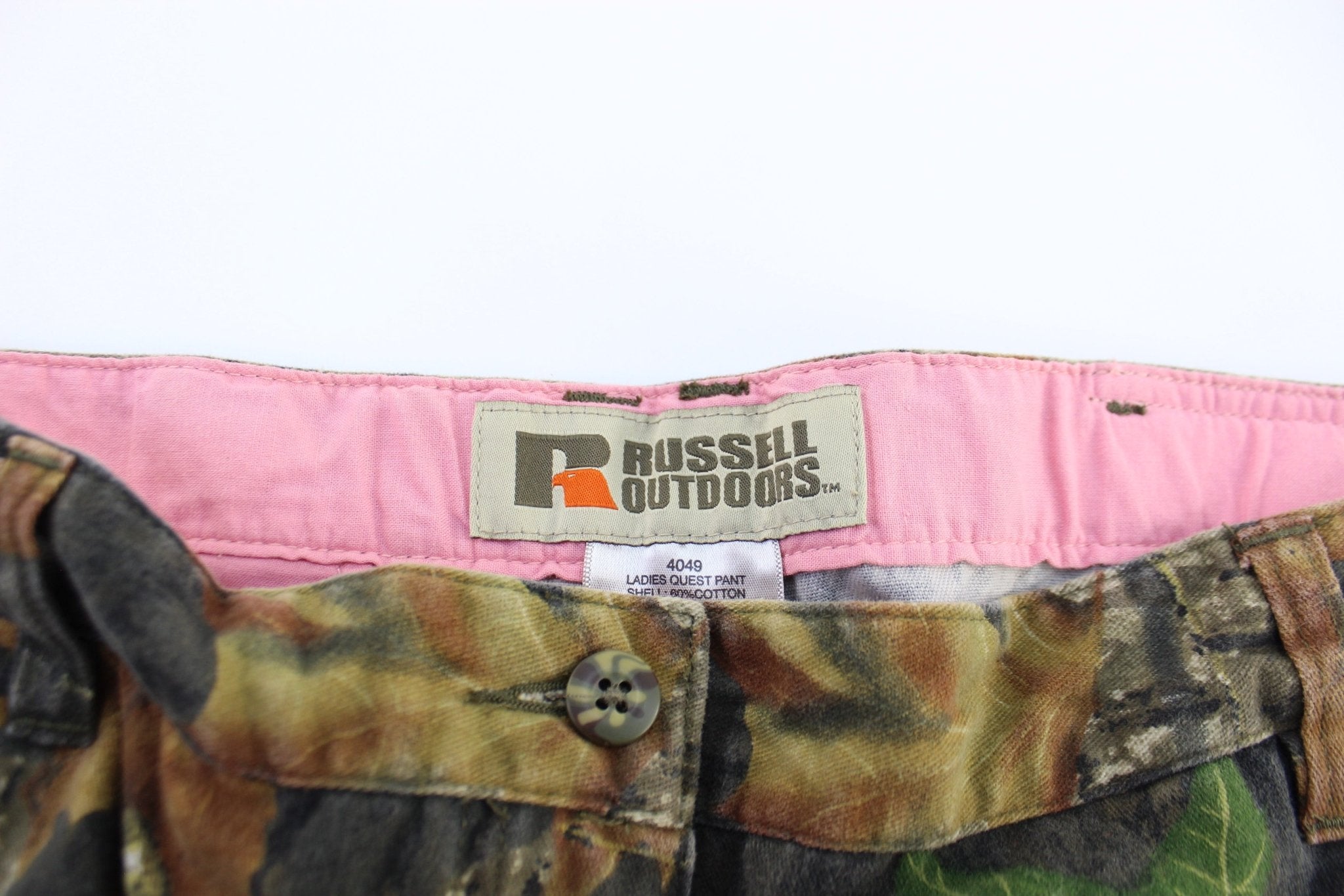 Women's Russell Outdoors Mossy Oak Break Up Camo Pants - ThriftedThreads.com