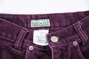 Women's Skoozi Purple Denim Jeans - ThriftedThreads.com