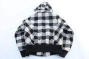 Women's SouthPole Black & White Plaid Hooded Jacket - Jacket - Thrifted Threads