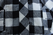 Women's SouthPole Black & White Plaid Hooded Jacket - Jacket - Thrifted Threads