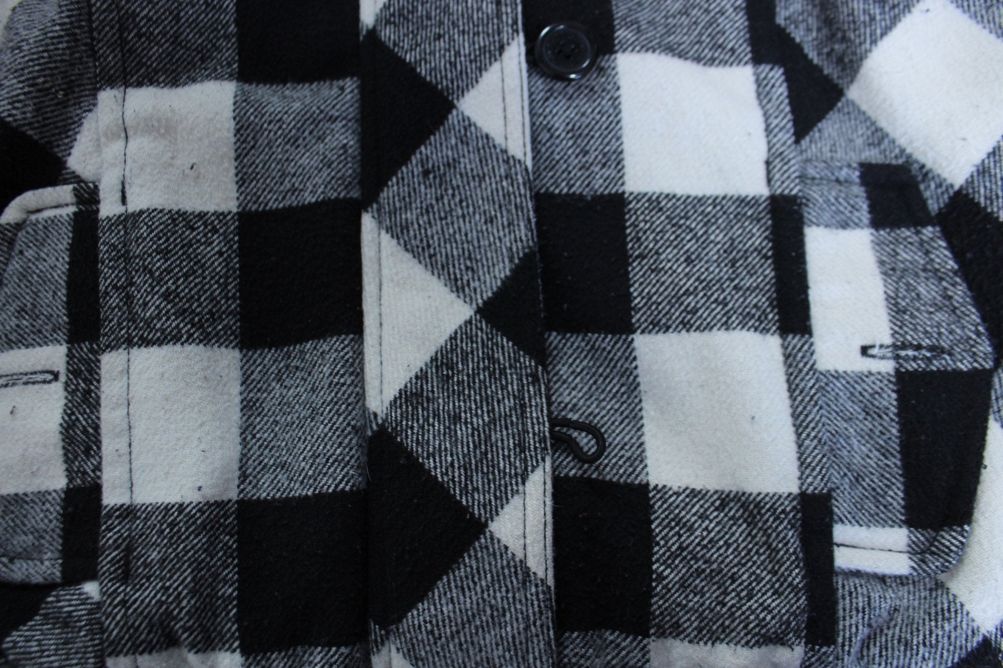 Women's SouthPole Black & White Plaid Hooded Jacket - Jacket - Thrifted Threads