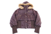 Women's Southpole Brown Puffer Jacket - Jacket - Thrifted Threads