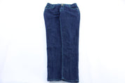 Women's SouthPole Embroidered Dark Wash Denim Jeans - ThriftedThreads.com