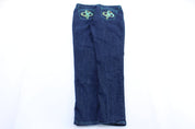 Women's SouthPole Embroidered Dark Wash Denim Jeans - Pants/Shorts - Thrifted Threads