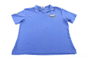 Women's Team Lowe's Racing Blue Button Up Polo - ThriftedThreads.com