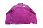 Women's The North Face 550 Embroidered Logo Purple Zip Up Jacket - ThriftedThreads.com