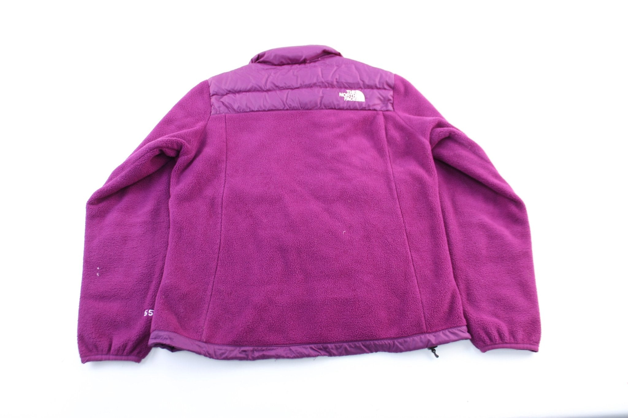 Women's The North Face 550 Embroidered Logo Purple Zip Up Jacket - ThriftedThreads.com