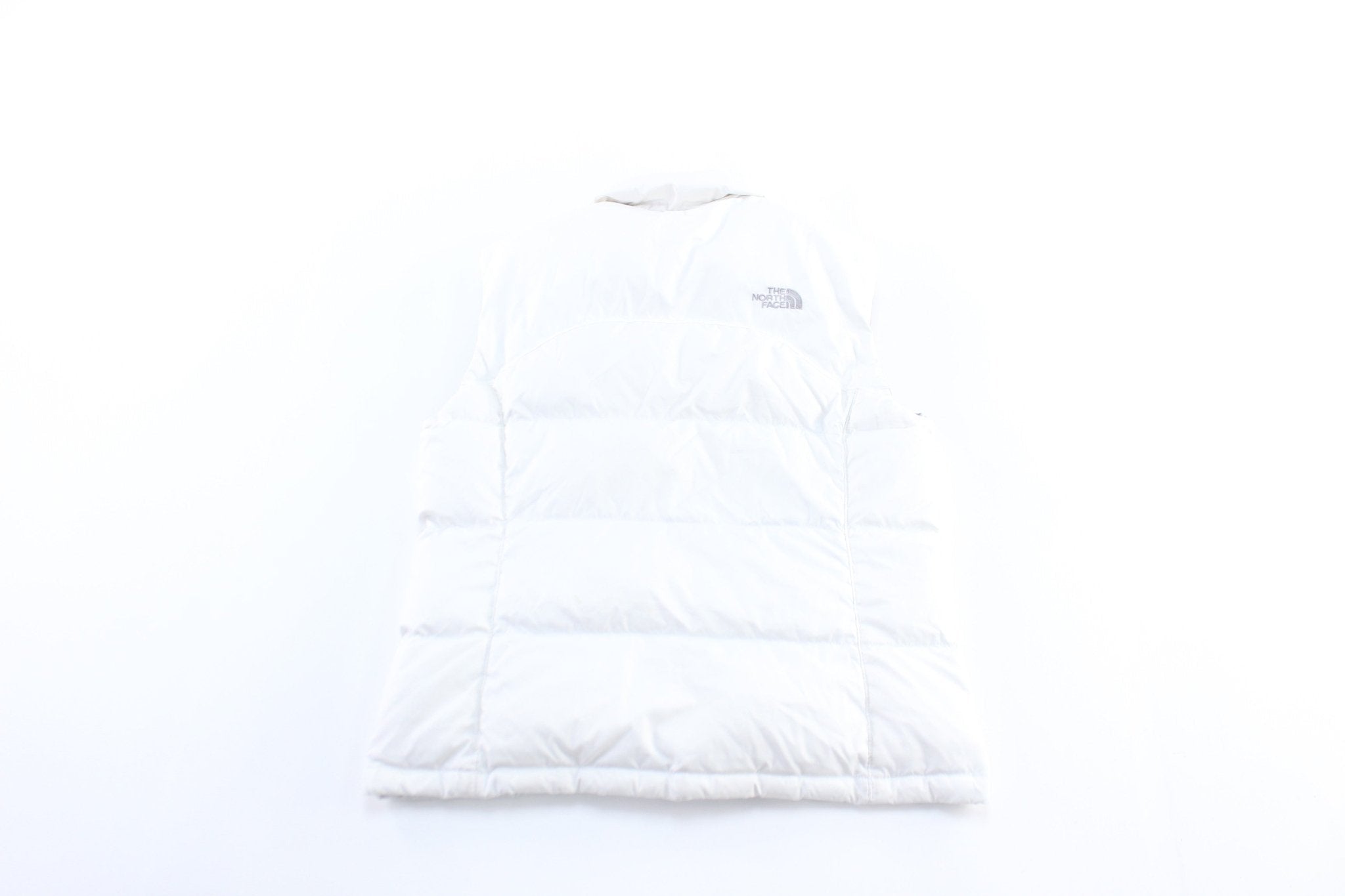 Women's The North Face 600 Embroidered Logo White Zip Up Vest - Jacket - Thrifted Threads