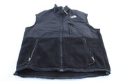 Women's The North Face Black Fleece Zip Up Vest - ThriftedThreads.com