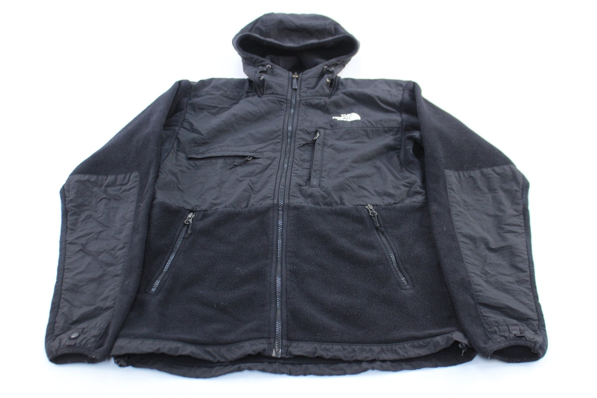 Women's The North Face Black Hooded Denali Jacket - ThriftedThreads.com