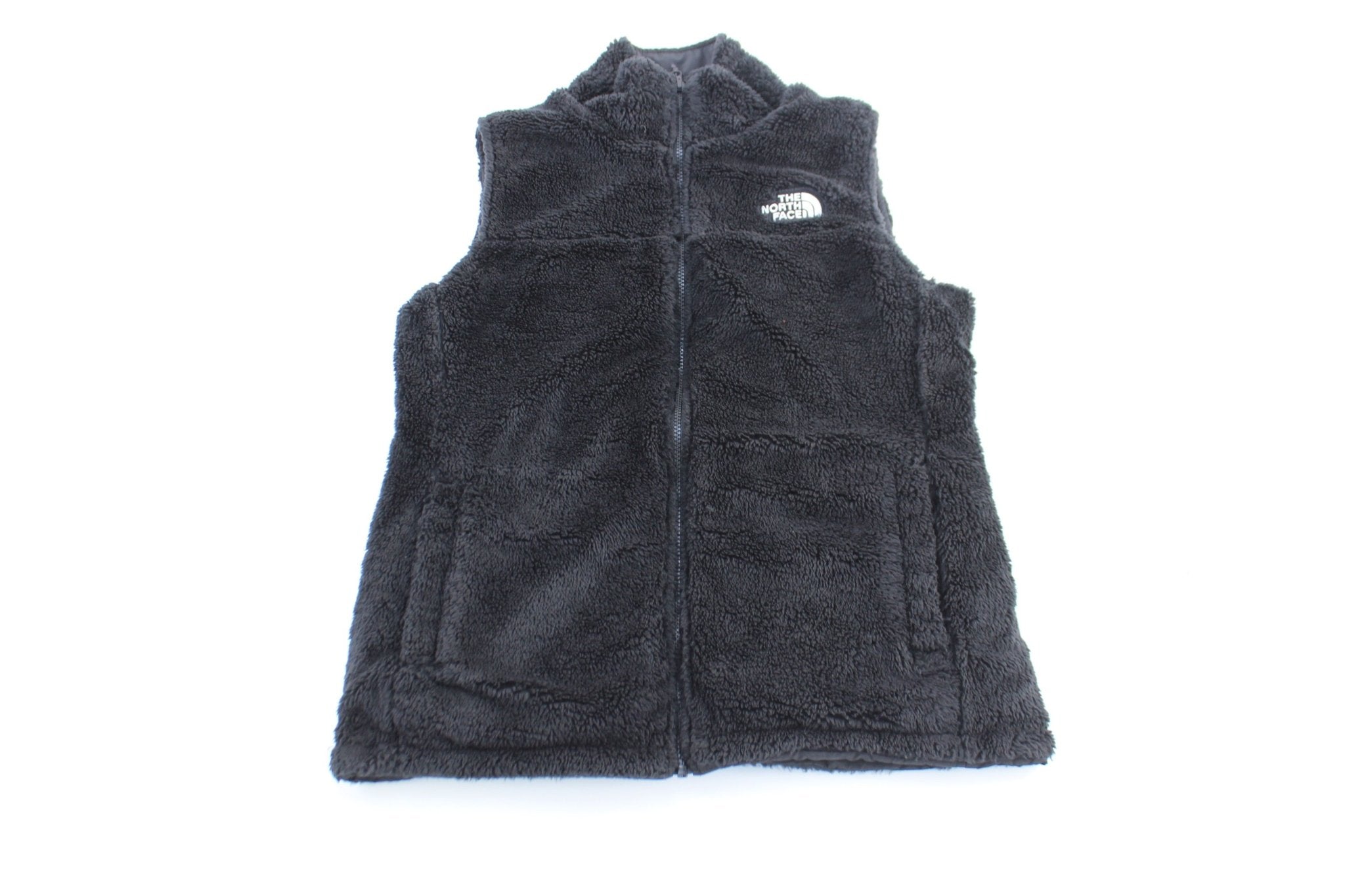 Women's The North Face Black Reversible Zip Up Vest - ThriftedThreads.com