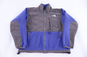 Women's The North Face Blue & Grey Denali Full Zip Jacket - Jacket - Thrifted Threads