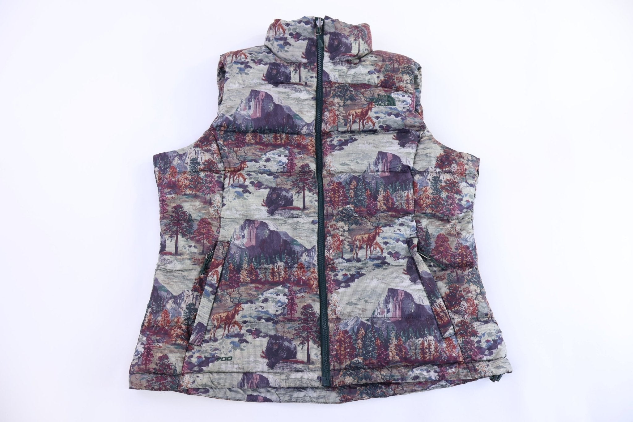Women's The North Face Embroidered Full Zip Puffer Vest - Vest - Thrifted Threads