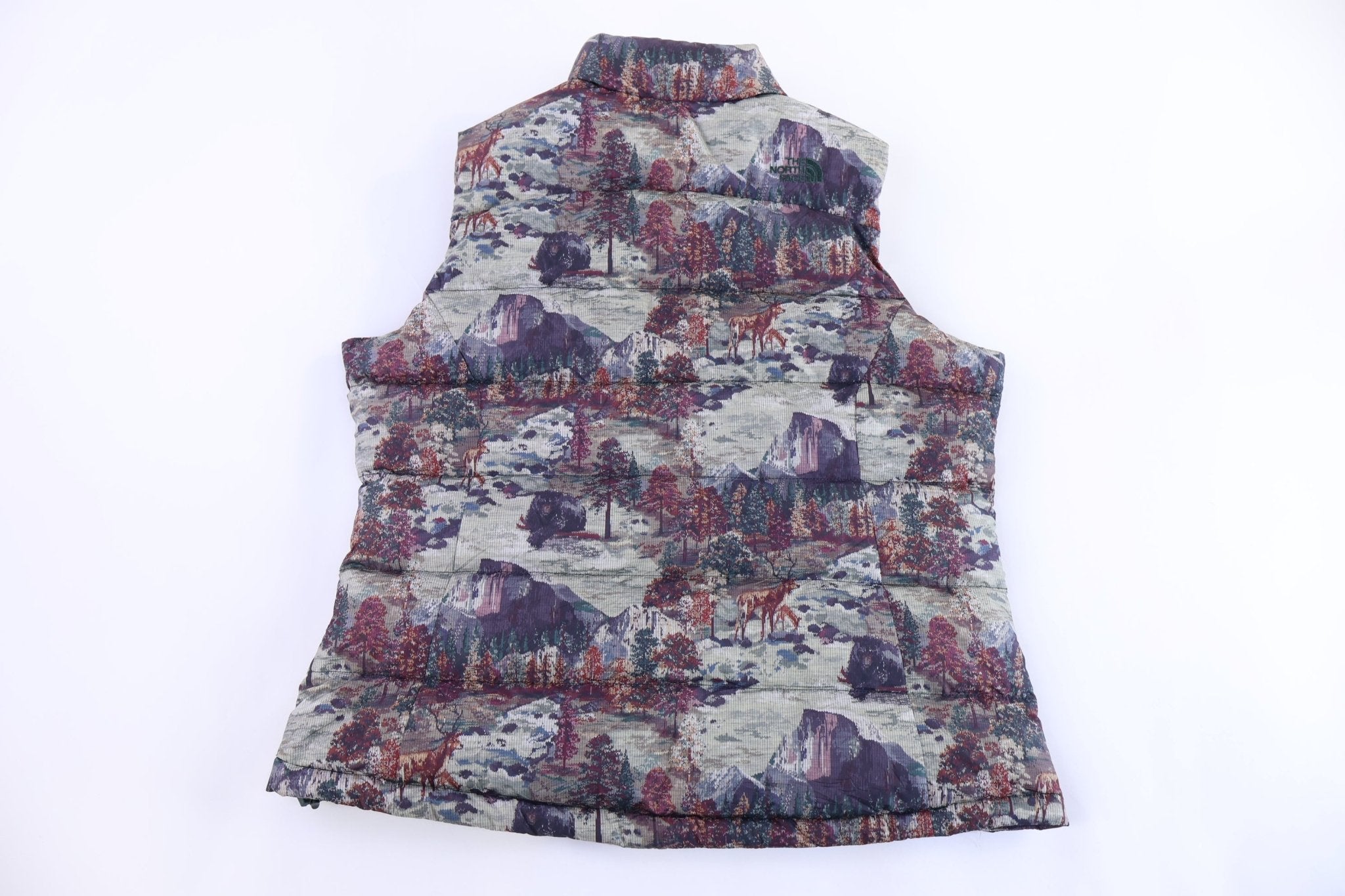 Women's The North Face Embroidered Full Zip Puffer Vest - Vest - Thrifted Threads