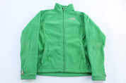 Women's The North Face Embroidered Green Full Zip Jacket - ThriftedThreads.com