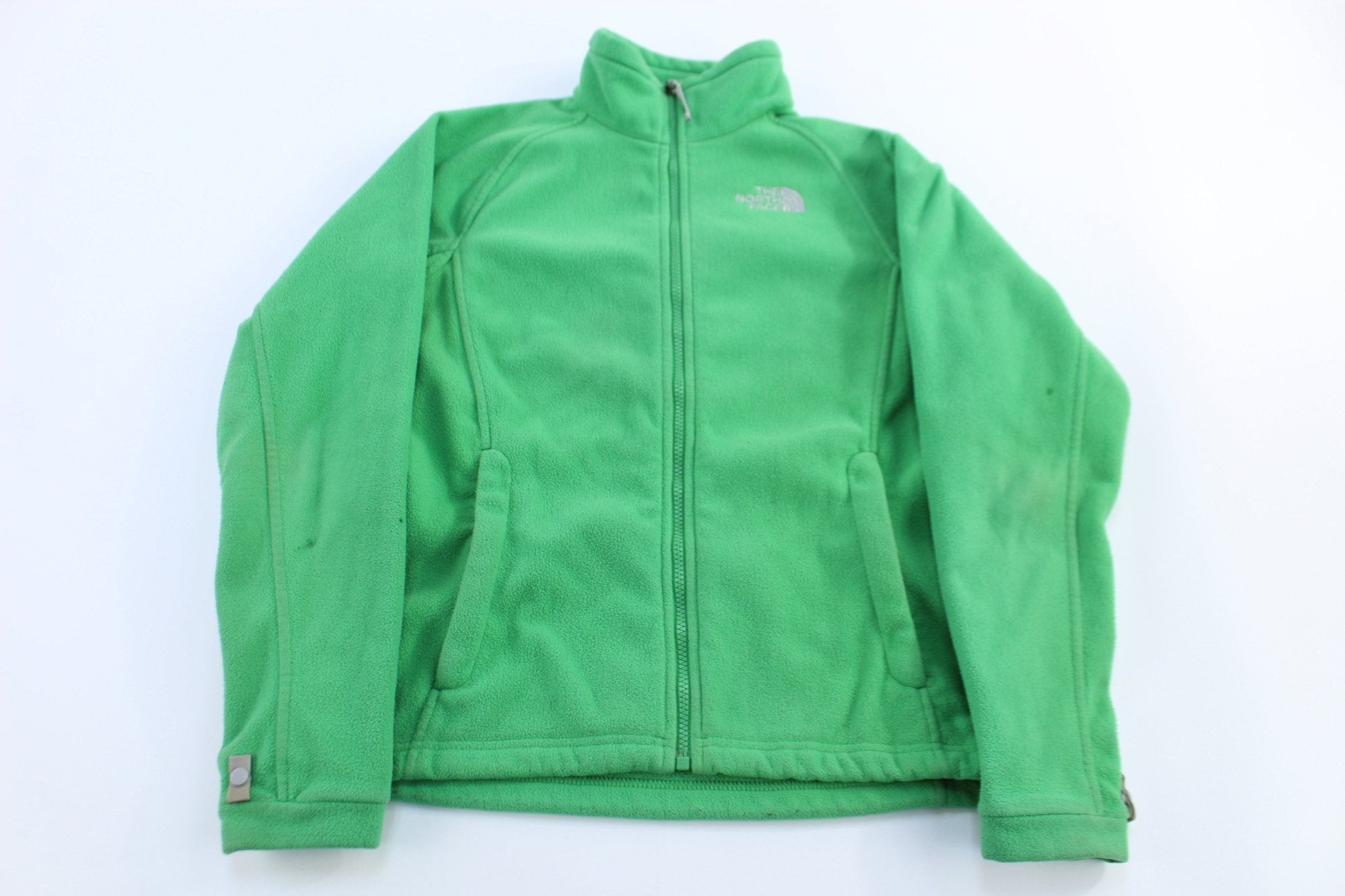 Women's The North Face Embroidered Green Full Zip Jacket - Jacket - Thrifted Threads