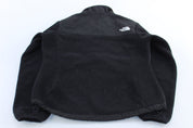 Women's The North Face Embroidered Logo Black Denali Fleece Jacket - ThriftedThreads.com