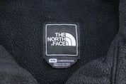 Women's The North Face Embroidered Logo Black Denali Fleece Jacket - ThriftedThreads.com