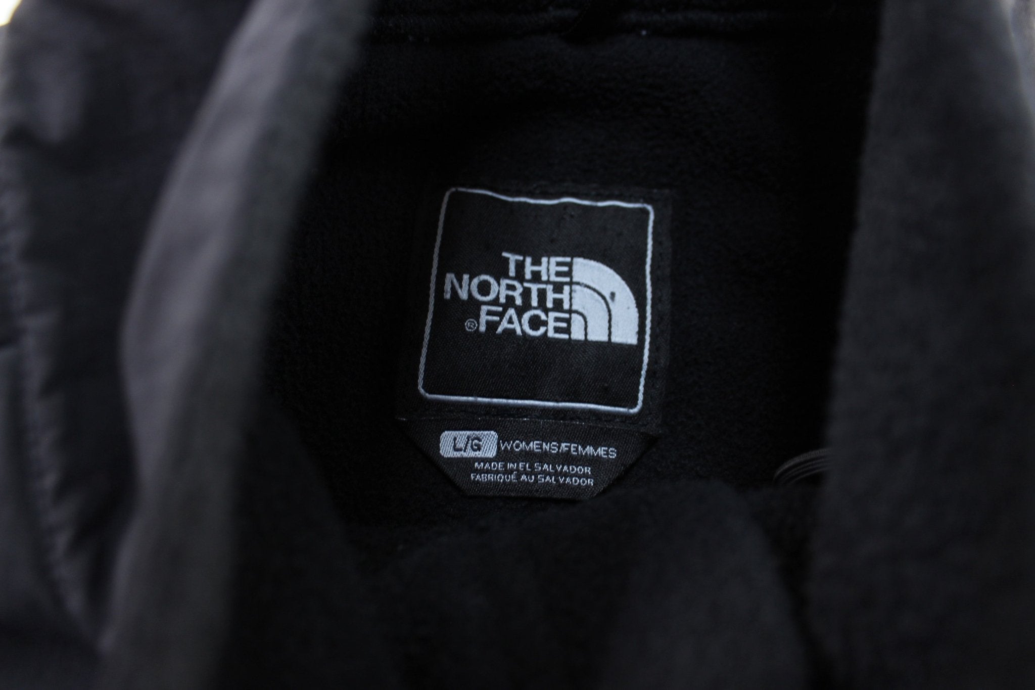 Women's The North Face Embroidered Logo Black Denali Jacket - ThriftedThreads.com