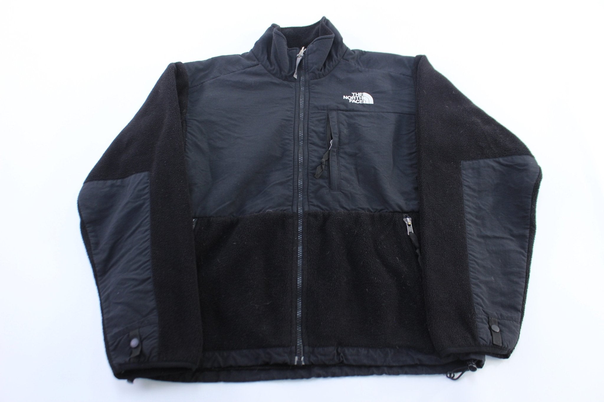 Women's The North Face Embroidered Logo Black Denali Jacket - ThriftedThreads.com