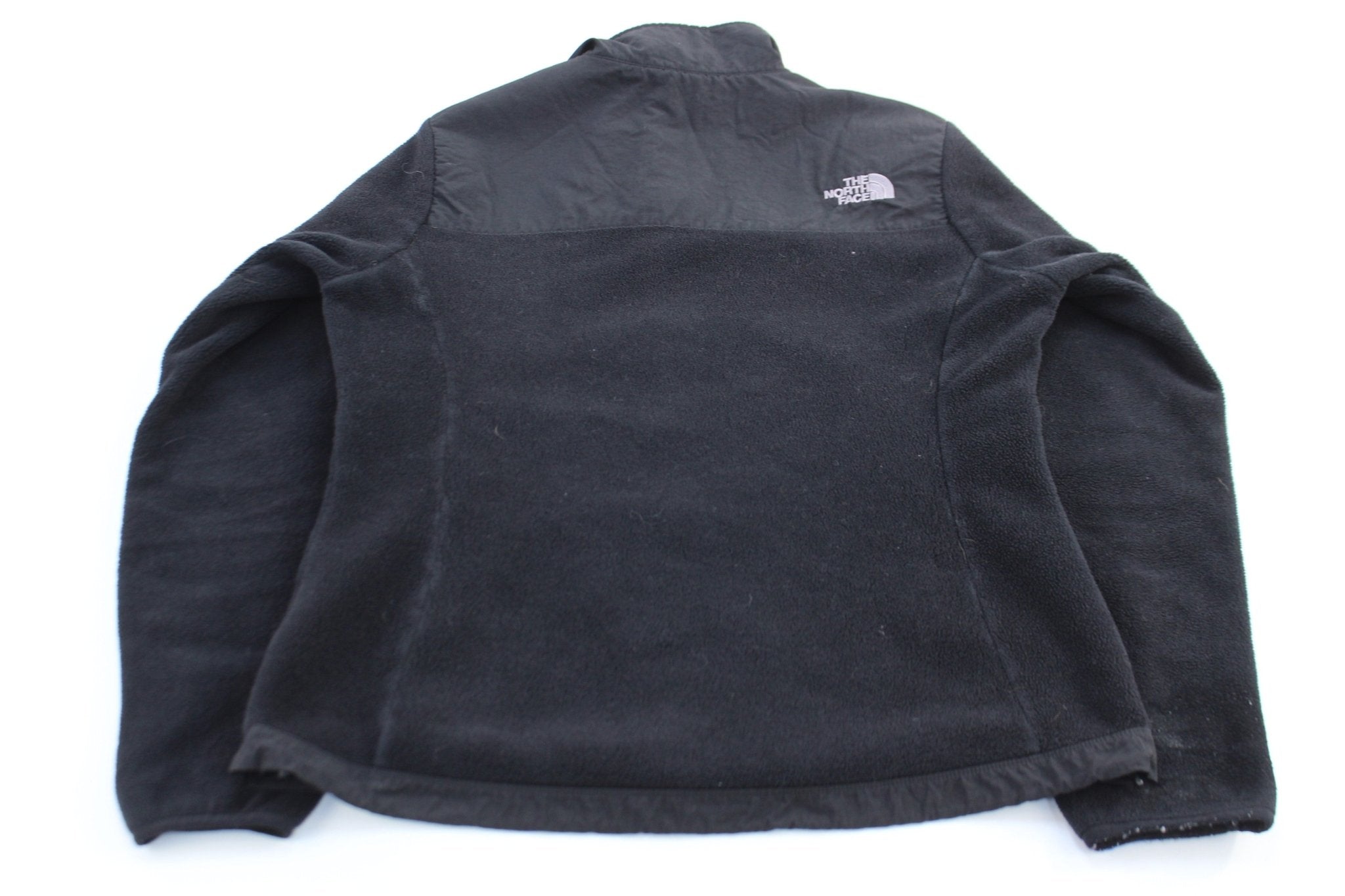 Women's The North Face Embroidered Logo Black Denali Jacket - ThriftedThreads.com