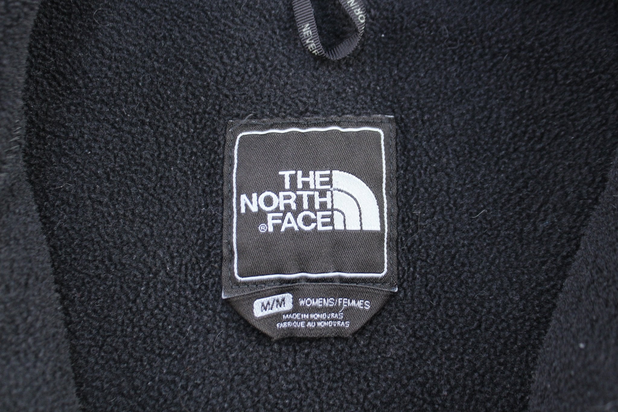 Women's The North Face Embroidered Logo Black Denali Jacket - ThriftedThreads.com