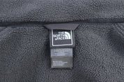 Women's The North Face Embroidered Logo Black Fleece Vest - ThriftedThreads.com
