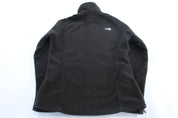 Women's The North Face Embroidered Logo Black Fleece Zip Up Jacket - Jackets - Thrifted Threads