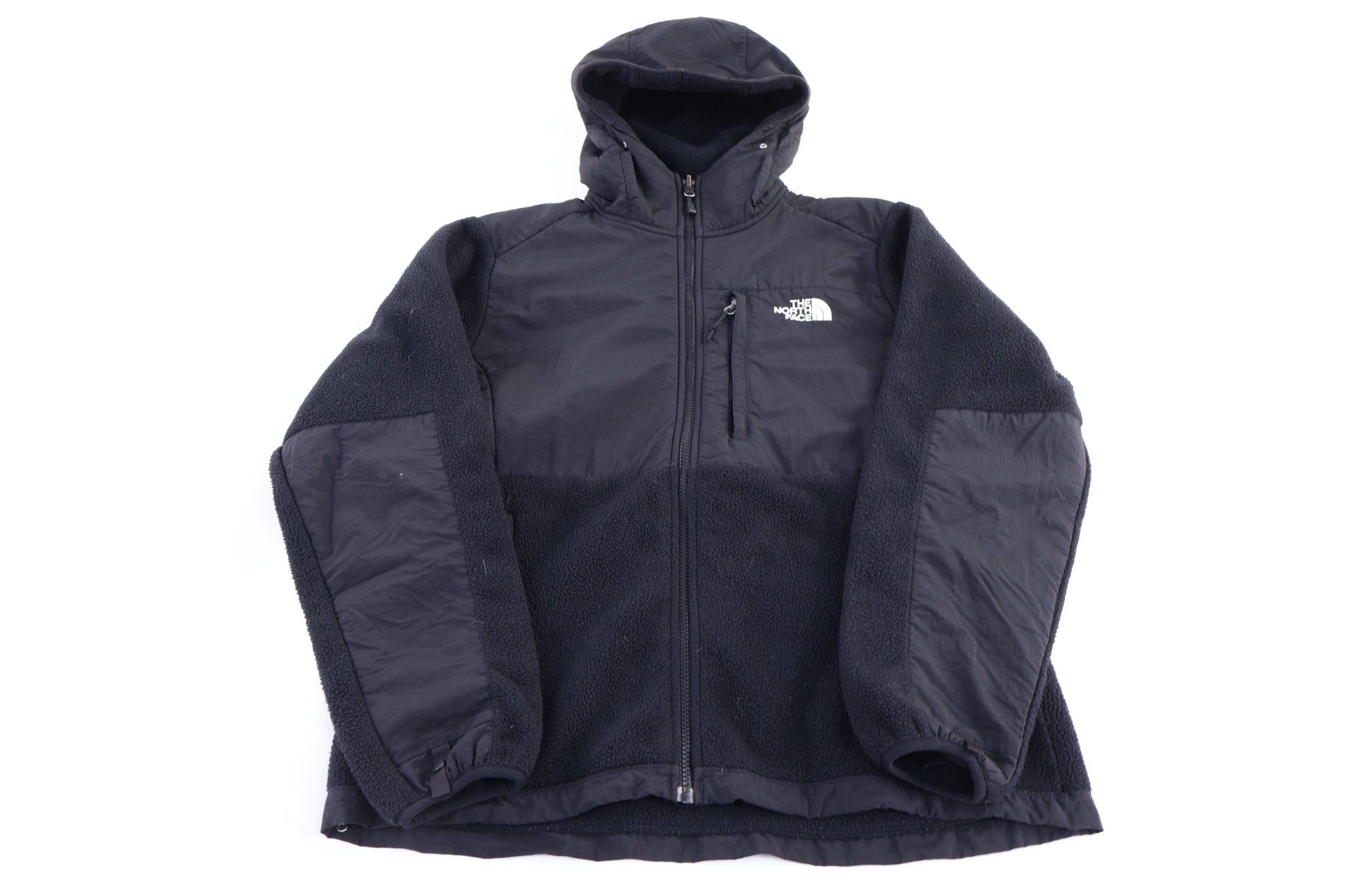 Women's The North Face Embroidered Logo Black Full Zip Jacket - Jacket - Thrifted Threads