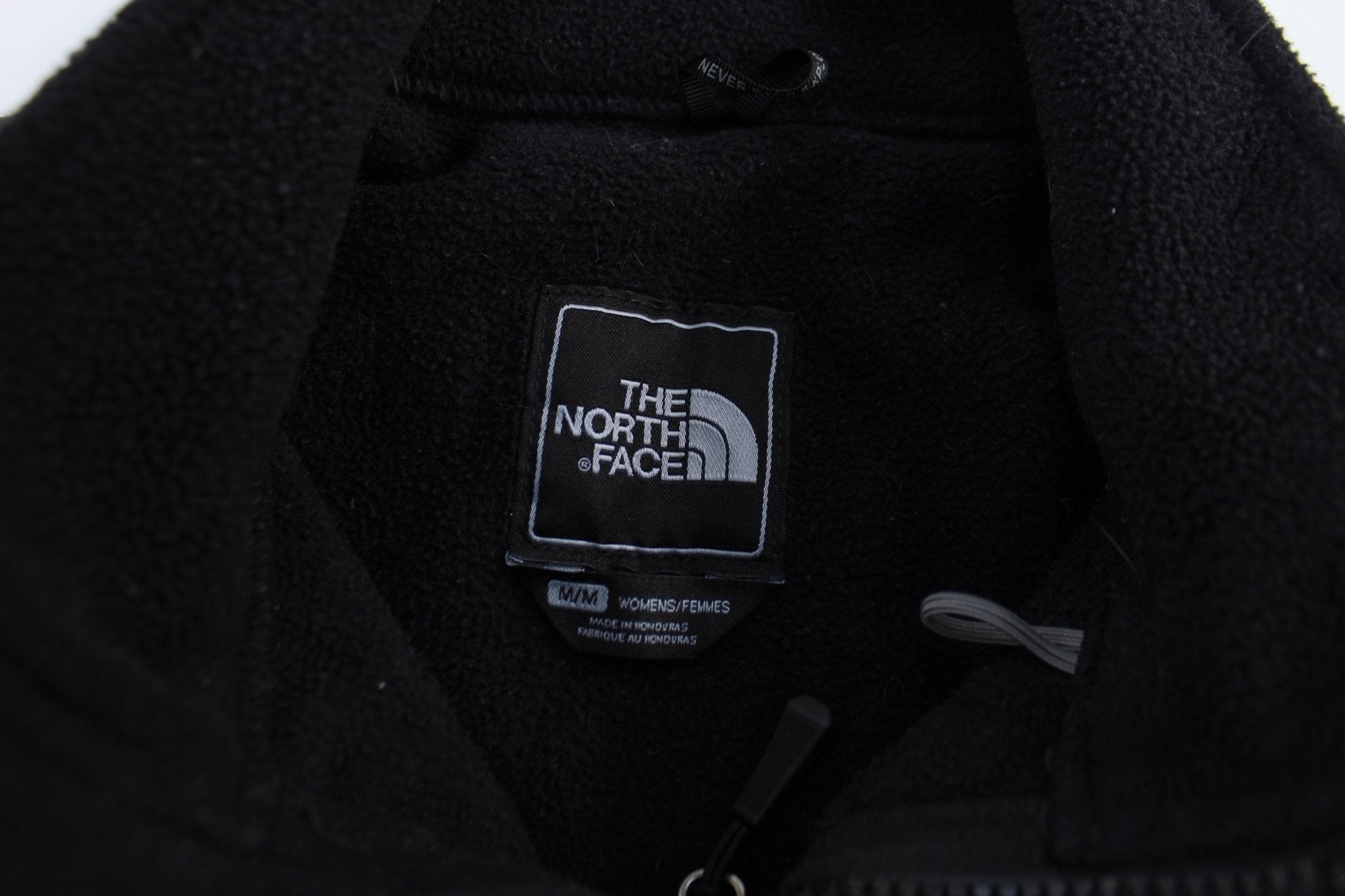 Women's The North Face Embroidered Logo Black Jacket - ThriftedThreads.com