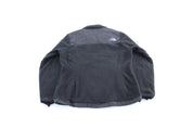 Women's The North Face Embroidered Logo Black & Purple Zip Up Jacket - ThriftedThreads.com