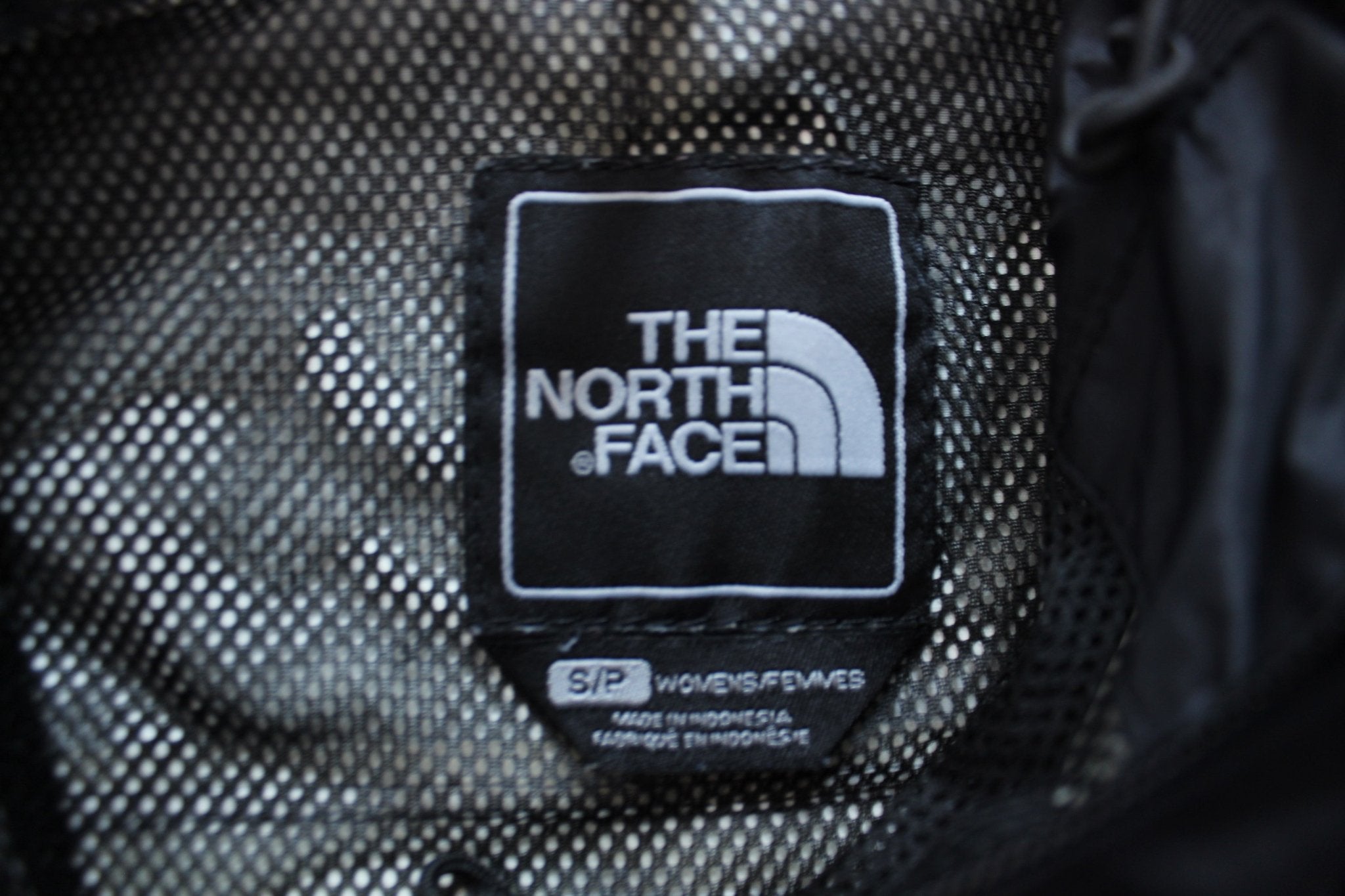 Women's The North Face Embroidered Logo Black & White Zip Up Jacket - ThriftedThreads.com