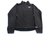 Women's The North Face Embroidered Logo Black WindWall Jacket - ThriftedThreads.com