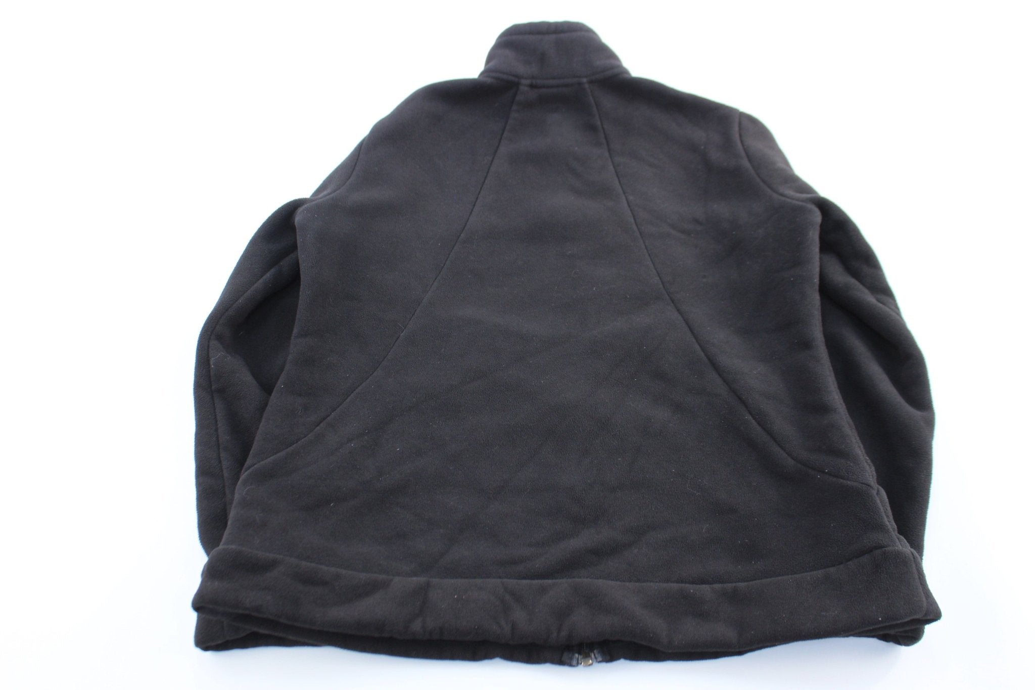 Women's The North Face Embroidered Logo Black Zip Up Jacket - ThriftedThreads.com