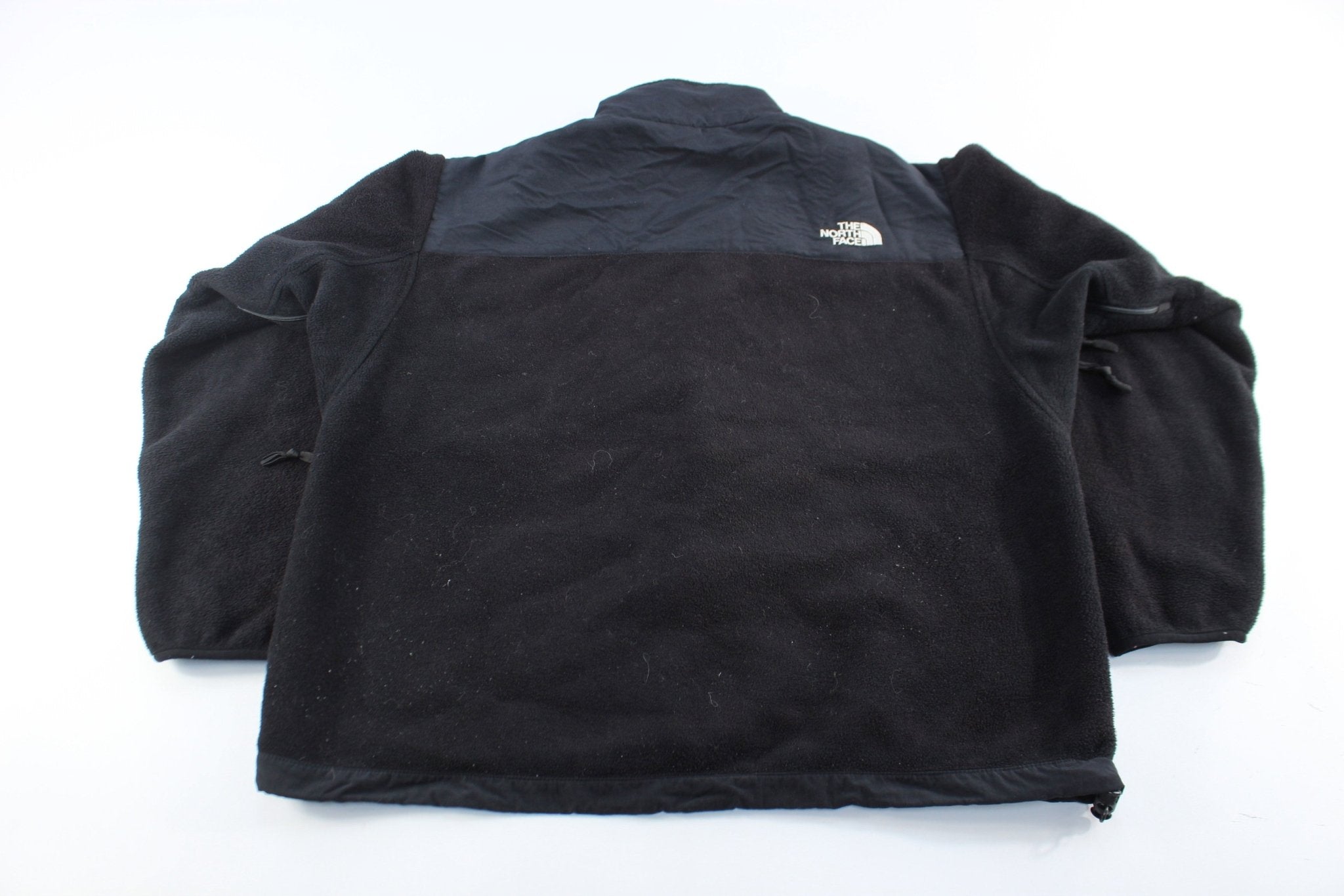 Women's The North Face Embroidered Logo Black Zip Up Jacket - ThriftedThreads.com