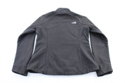 Women's The North Face Embroidered Logo Black Zip Up Jacket - ThriftedThreads.com