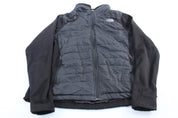 Women's The North Face Embroidered Logo Black Zip Up Jacket - ThriftedThreads.com