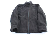 Women's The North Face Embroidered Logo Black Zip Up Jacket - ThriftedThreads.com