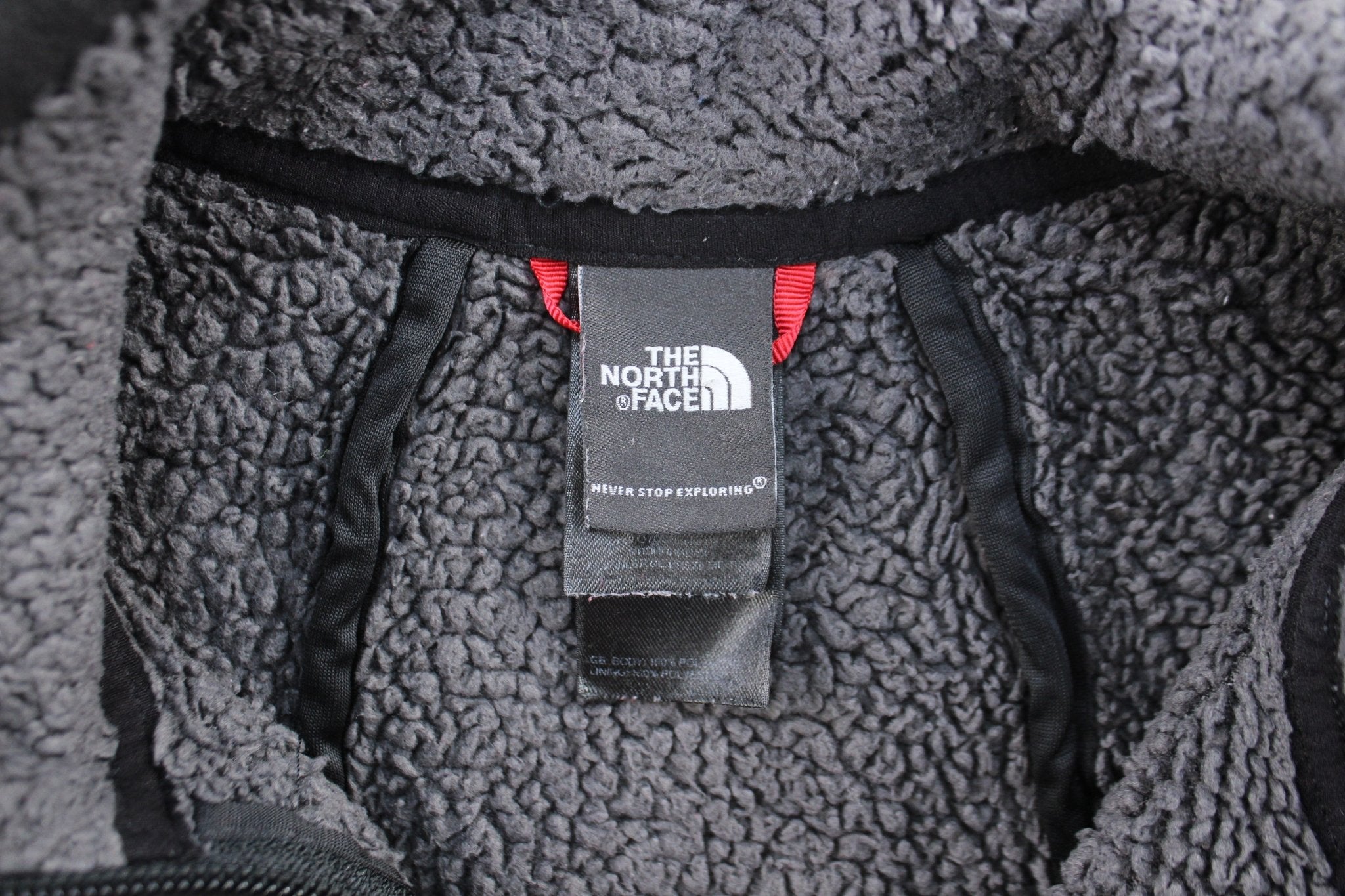 Women's The North Face Embroidered Logo Black Zip Up Jacket - ThriftedThreads.com
