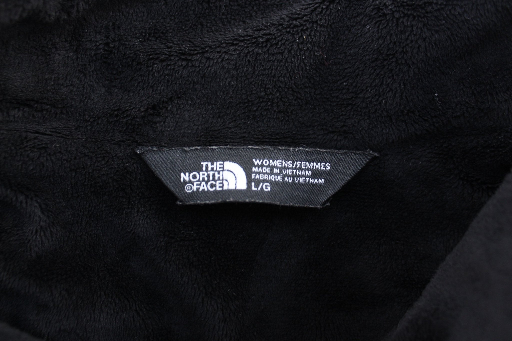 Women's The North Face Embroidered Logo Black Zip Up Jacket - ThriftedThreads.com
